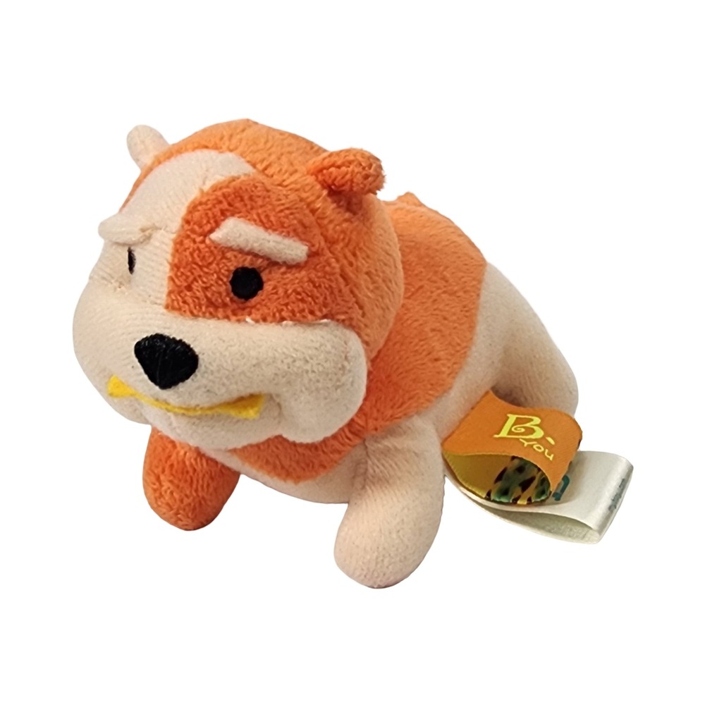 B. Toys B. You Orange Cream Dog Bulldog Small‎ Plush Toy 4 Inch H18000-01